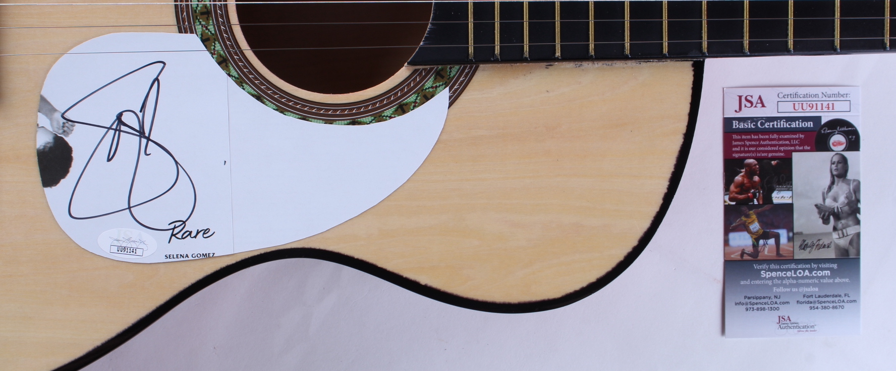 Selena Gomez Signed 38" Acoustic Guitar (JSA) at PristineAuction.com Selena Gomez Signed 38" Acoustic Guitar (JSA) at PristineAuction.com