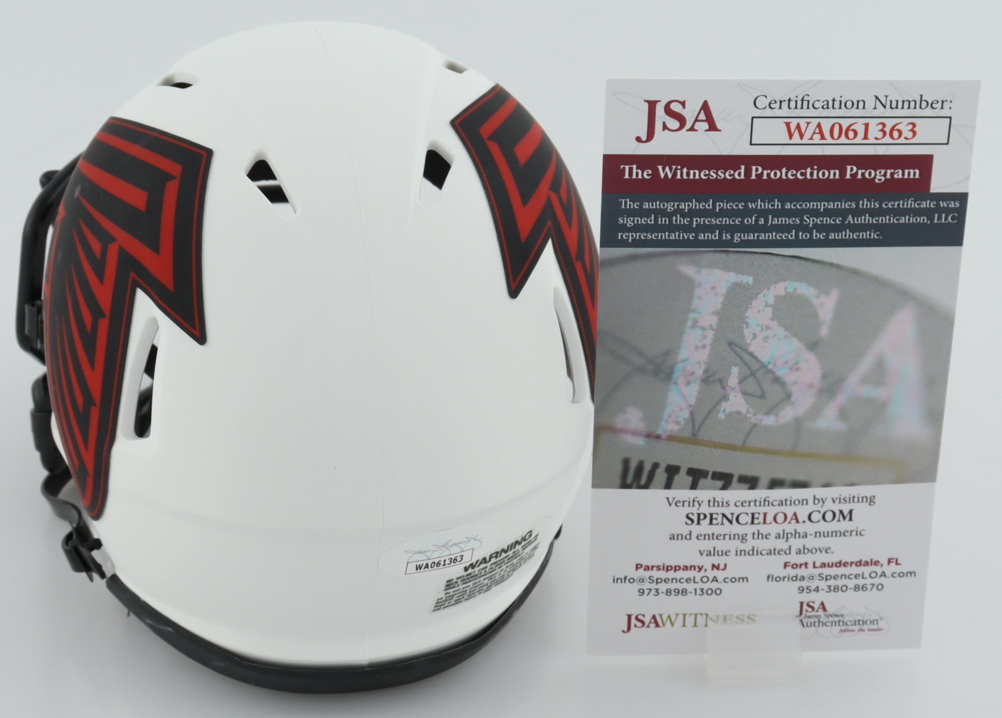 Michael Vick Signed Falcons Lunar Eclipse Alternate Speed Mini Helmet (JSA) at PristineAuction.com Michael Vick Signed Falcons Lunar Eclipse Alternate Speed Mini Helmet (JSA) at PristineAuction.com