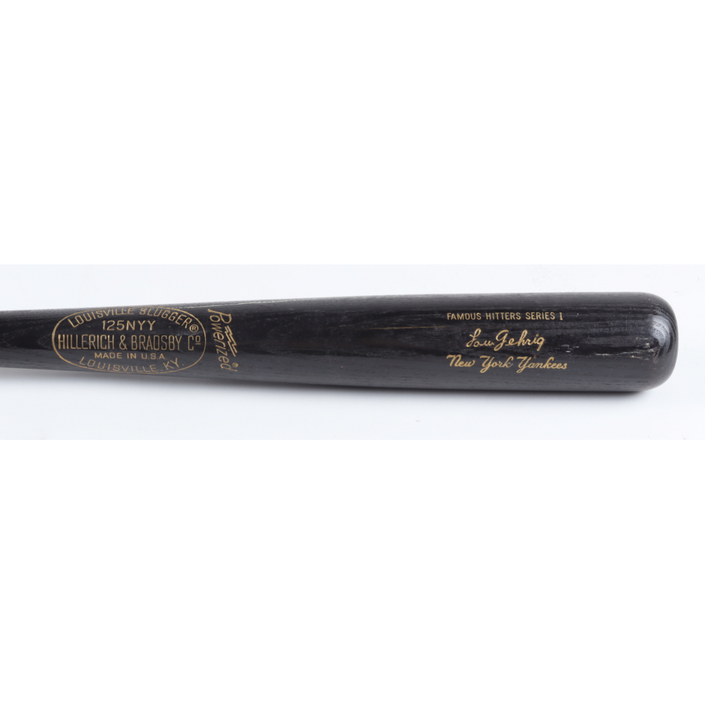 Louisville Slugger Lou Gehrig Custom Engraved Baseball Bat Pristine