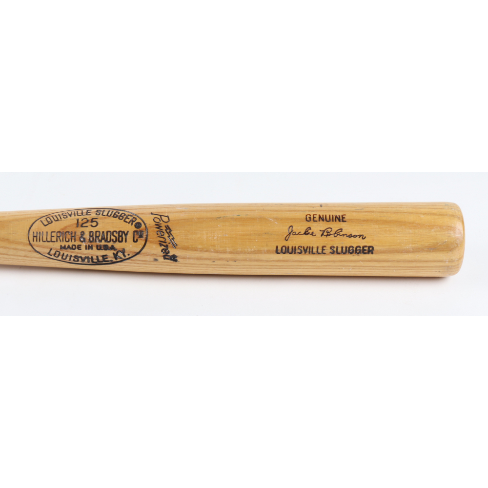 Louisville Slugger Jackie Robinson Custom Engraved Baseball Bat Pristine Auction