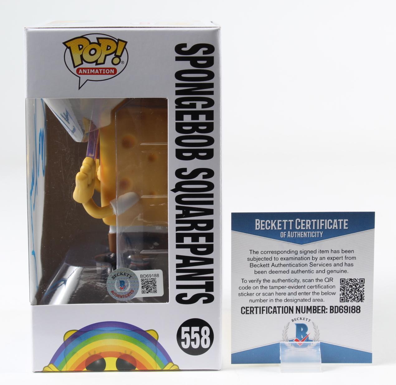 Tom Kenny Signed "SpongeBob SquarePants" #558 Funko Pop! Vinyl Figure (Beckett) at PristineAuction.com Tom Kenny Signed "SpongeBob SquarePants" #558 Funko Pop! Vinyl Figure (Beckett) at PristineAuction.com