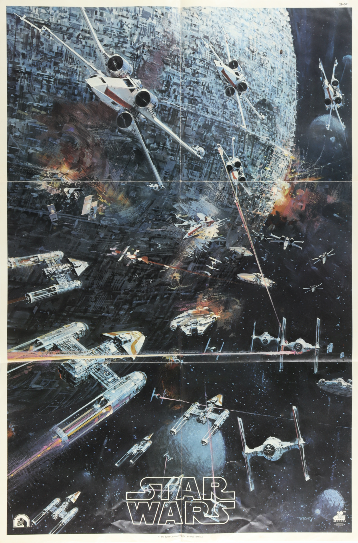 1977 "Star Wars" Vinyl Record Album With Original Poster at PristineAuction.com 1977 "Star Wars" Vinyl Record Album With Original Poster at PristineAuction.com