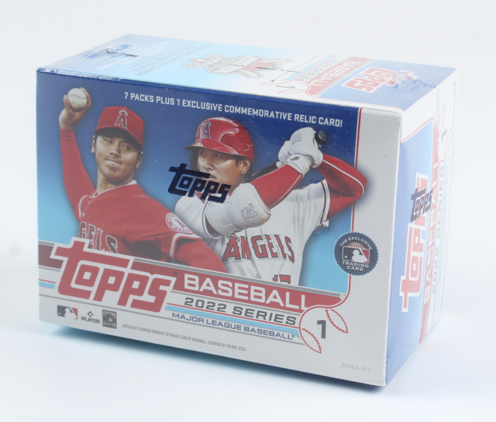 thumbnail image 2 of Lot Of 5 Factory Sealed 2022 Topps Series 1 Baseball Wax Packs, 70+ Cards 2 of 6