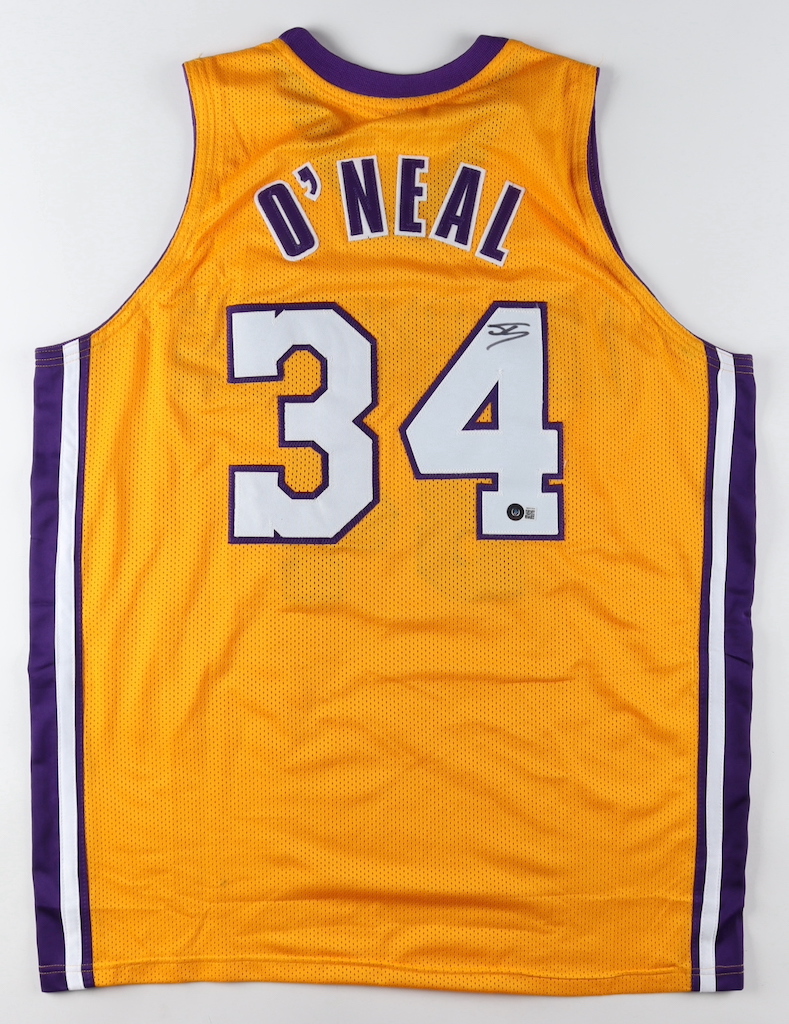 Shaquille O'Neal Signed Jersey (Beckett) at PristineAuction.com Shaquille O'Neal Signed Jersey (Beckett) at PristineAuction.com