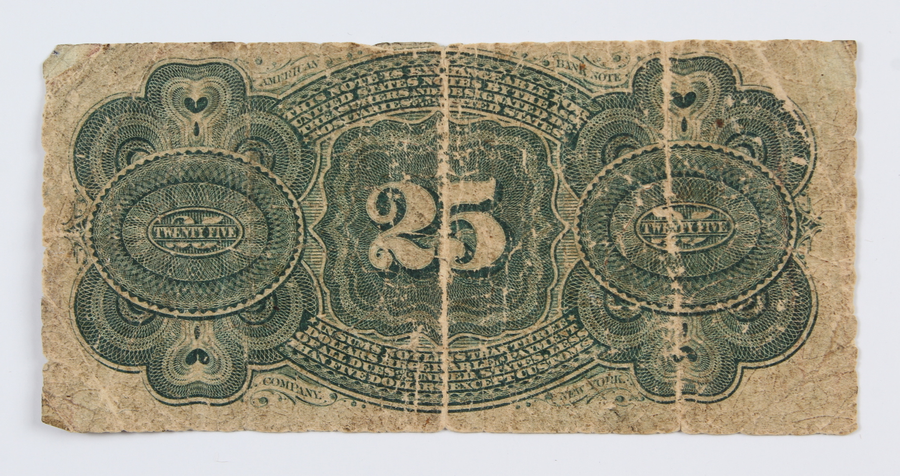1869-1875 United States 25¢ Twenty-Five Cents Fractional Postage Currency Bank Note at PristineAuction.com 1869-1875 United States 25¢ Twenty-Five Cents Fractional Postage Currency Bank Note at PristineAuction.com