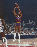 Adrian Dantley Signed Jazz 8x10 Photo (Schwartz) at PristineAuction.com