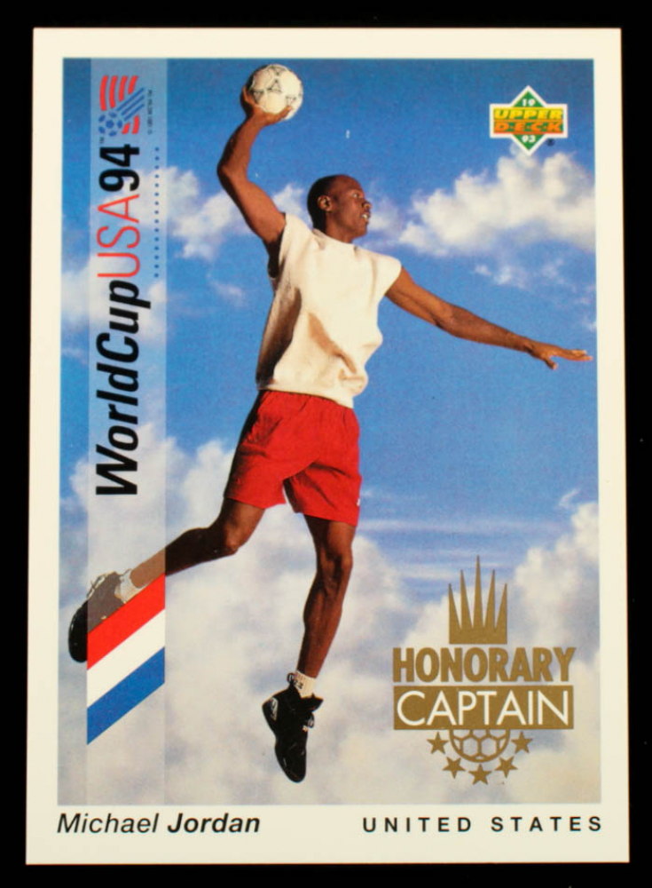 Michael Jordan 1993 Upper Deck World Cup 94 Preview English/Spanish Honorary Captains #HC3