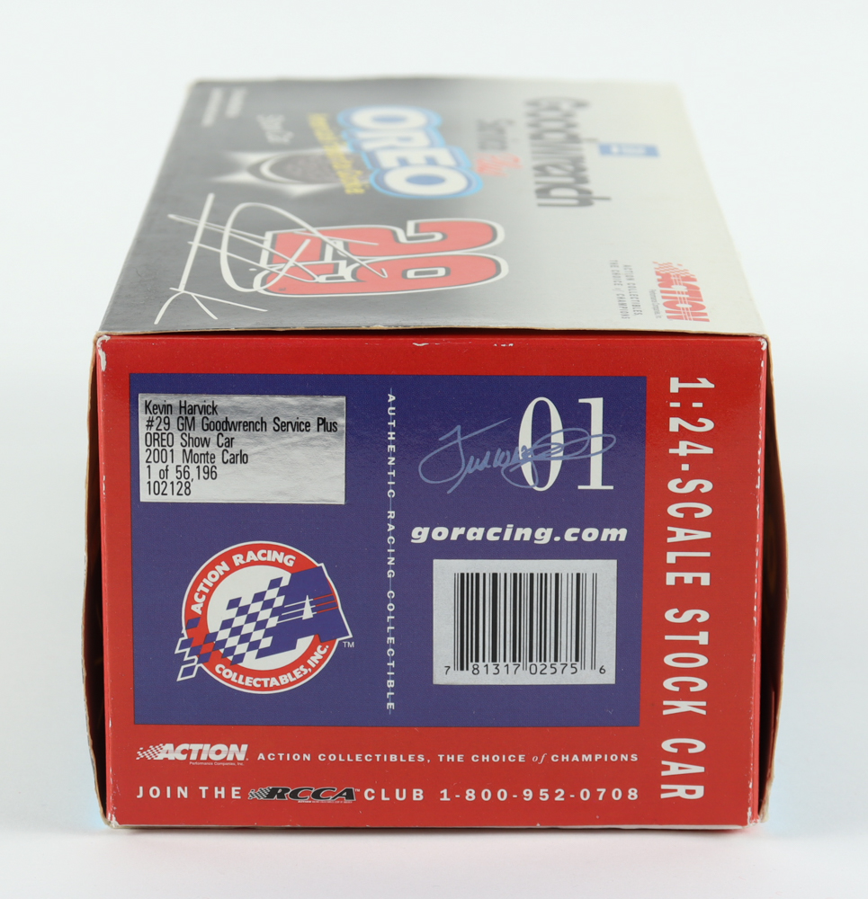 Kevin Harvick Signed NASCAR #29 GM Goodwrench Service Plus Oreo Show Car 2001 Monte Carlo - 1:24 Premium Action Diecast Car (PA) at PristineAuction.com Kevin Harvick Signed NASCAR #29 GM Goodwrench Service Plus Oreo Show Car 2001 Monte Carlo - 1:24 Premium Action Diecast Car (PA) at PristineAuction.com