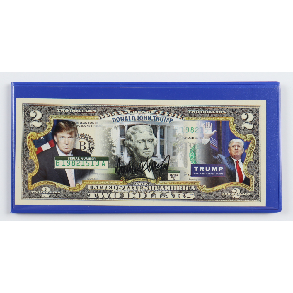 Donald Trump Genuine Legal Tender U.S. $2 Two Dollar Bill Commemorative ...