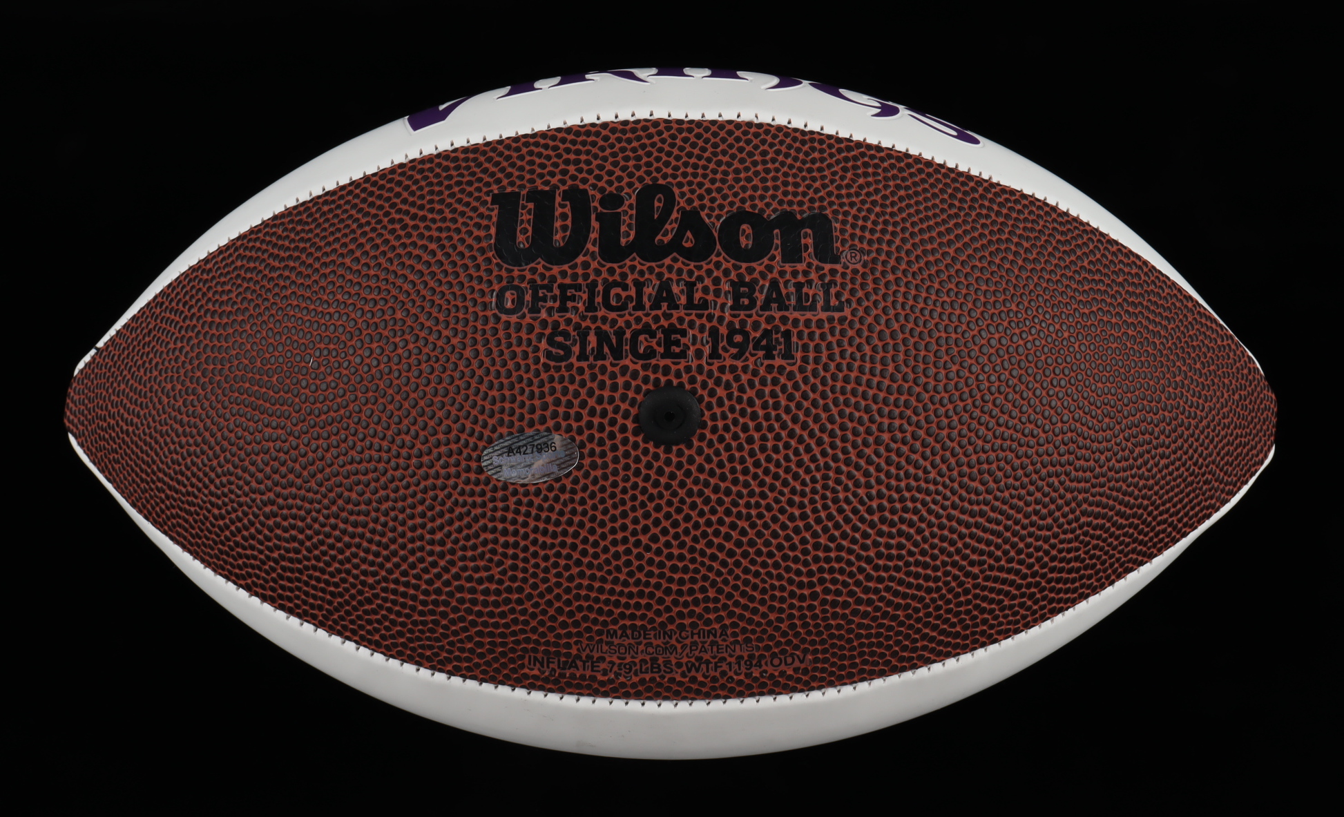 Ron Yary Signed Vikings Logo Football Inscribed "HOF-01" (Schwartz) at PristineAuction.com Ron Yary Signed Vikings Logo Football Inscribed "HOF-01" (Schwartz) at PristineAuction.com