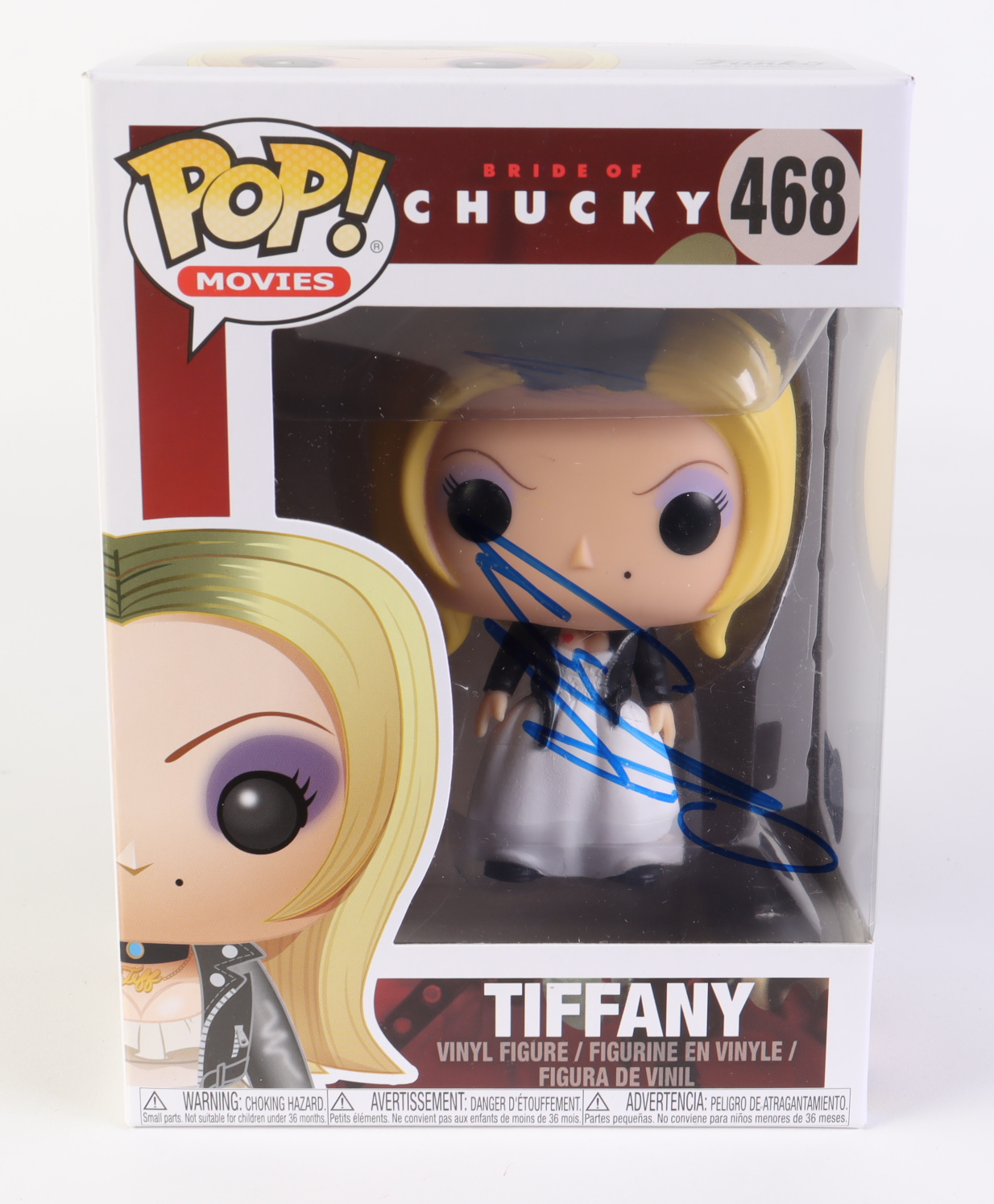 Jennifer Tilly Signed "Bride Of Chucky" #468 Tiffany Funko Pop! Vinyl Figure (Beckett) at PristineAuction.com Jennifer Tilly Signed "Bride Of Chucky" #468 Tiffany Funko Pop! Vinyl Figure (Beckett) at PristineAuction.com