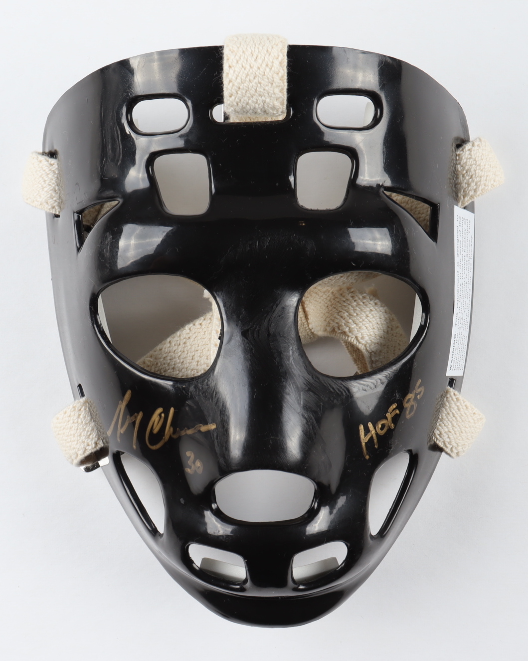 Gerry Cheevers Signed Throwback Hockey Goalie Mask Inscribed "HOF 85" (Schwartz) at PristineAuction.com Gerry Cheevers Signed Throwback Hockey Goalie Mask Inscribed "HOF 85" (Schwartz) at PristineAuction.com