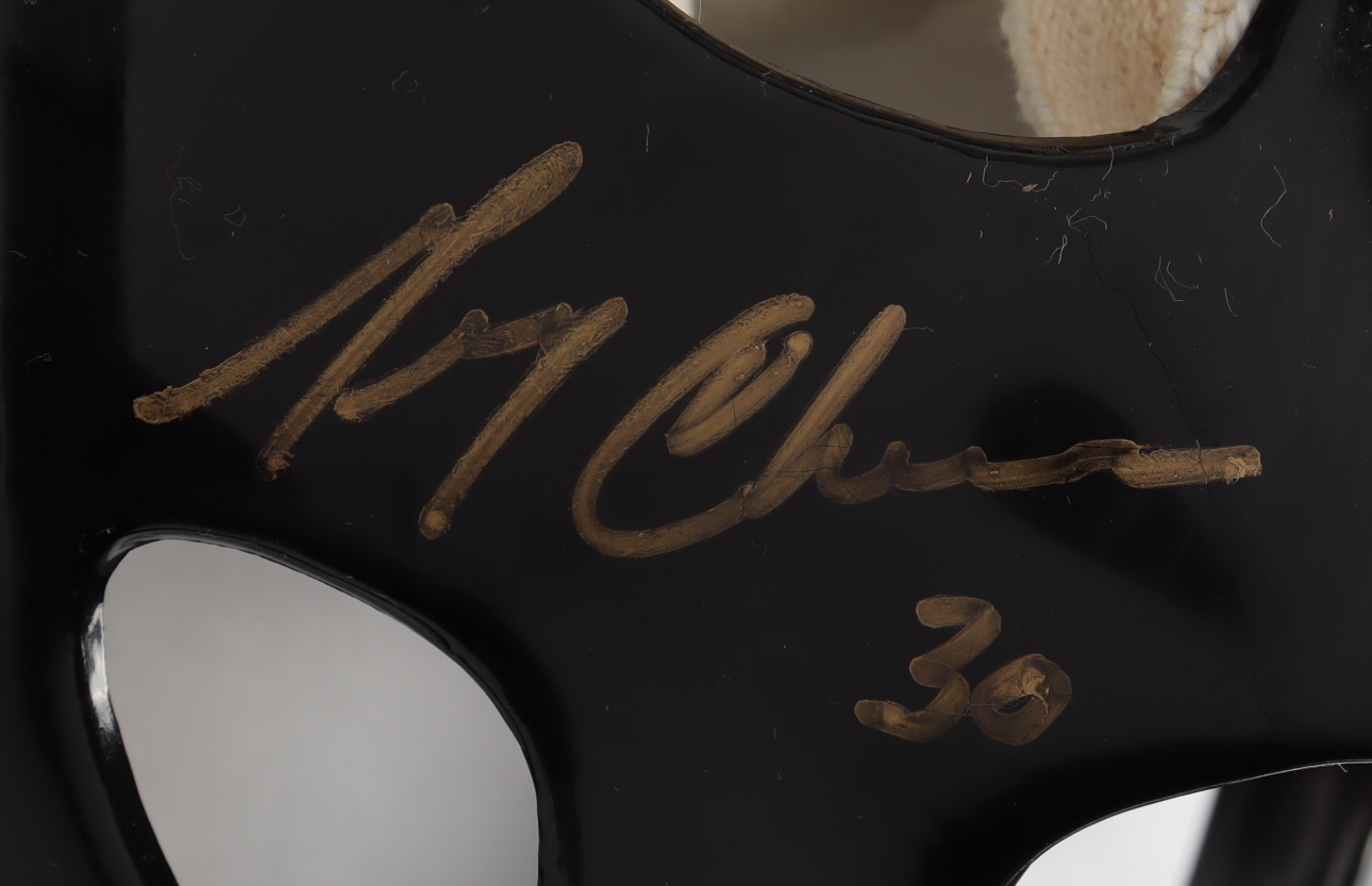 Gerry Cheevers Signed Throwback Hockey Goalie Mask Inscribed "HOF 85" (Schwartz) at PristineAuction.com Gerry Cheevers Signed Throwback Hockey Goalie Mask Inscribed "HOF 85" (Schwartz) at PristineAuction.com