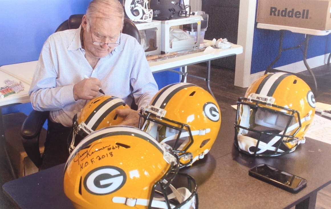 Jerry Kramer Signed Packers Full-Size Speed Helmet Inscribed "HOF 2018" (Kramer) at PristineAuction.com Jerry Kramer Signed Packers Full-Size Speed Helmet Inscribed "HOF 2018" (Kramer) at PristineAuction.com