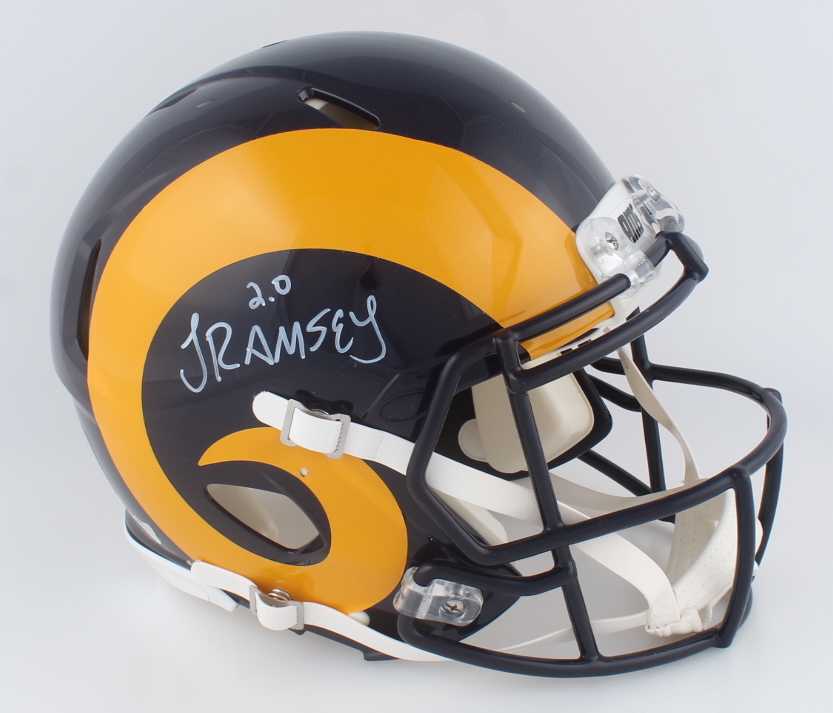 Jalen Ramsey Signed Rams Full-Size Authentic On-Field Speed Helmet (Radkte) at PristineAuction.com Jalen Ramsey Signed Rams Full-Size Authentic On-Field Speed Helmet (Radkte) at PristineAuction.com