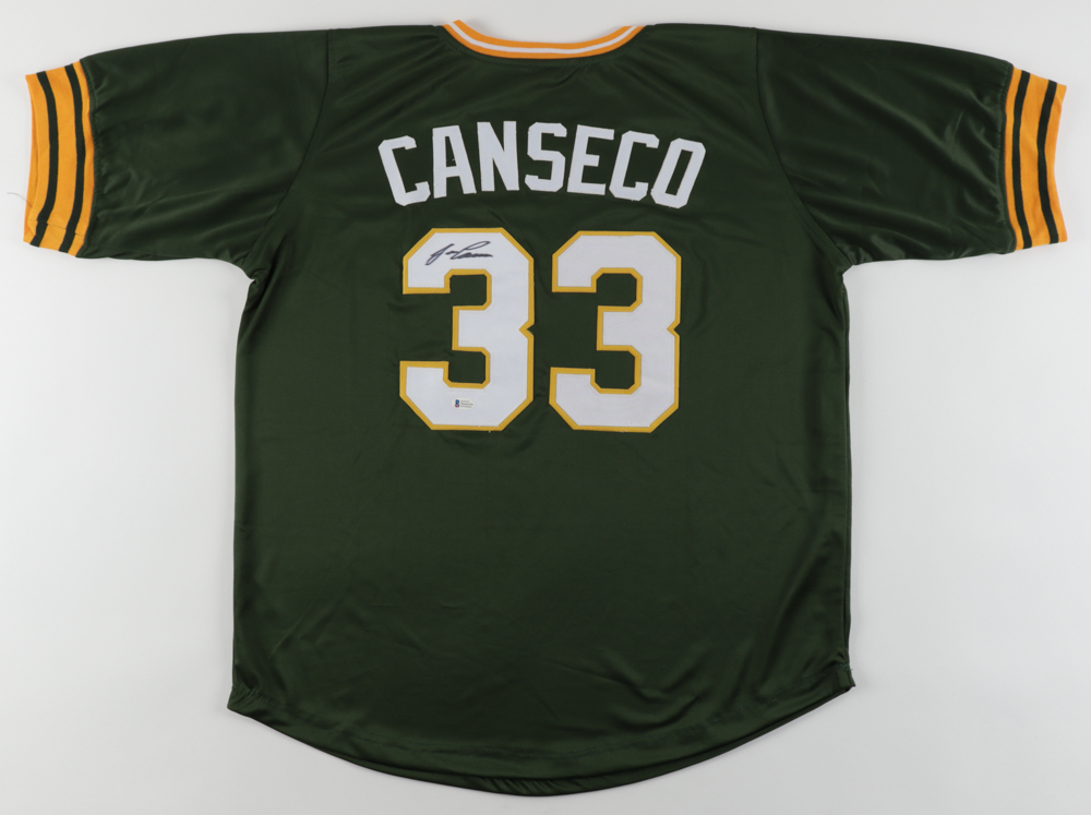 Jose Canseco Signed Jersey (Beckett) at PristineAuction.com Jose Canseco Signed Jersey (Beckett) at PristineAuction.com