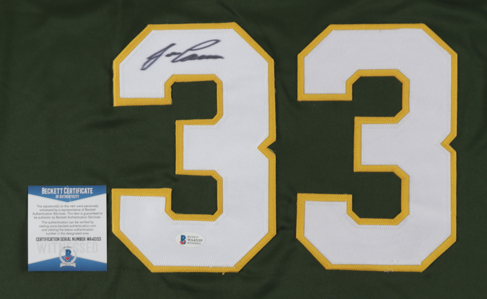 Jose Canseco Signed Jersey (Beckett) at PristineAuction.com Jose Canseco Signed Jersey (Beckett) at PristineAuction.com