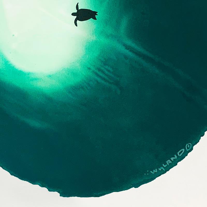 Wyland Signed "Rising from the Deep" 30x30 Custom Framed Original Painting (PA) at PristineAuction.com Wyland Signed "Rising from the Deep" 30x30 Custom Framed Original Painting (PA) at PristineAuction.com