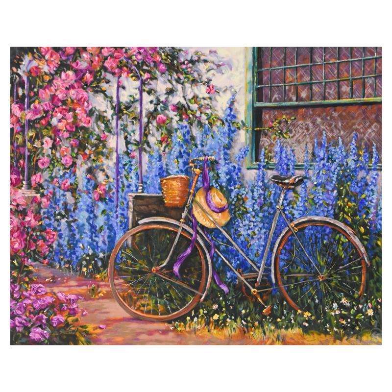 Henri Plisson Signed "Rose Cottage" LE 30x24 Serigraph on Canvas #33/95 (PA) at PristineAuction.com Henri Plisson Signed "Rose Cottage" LE 30x24 Serigraph on Canvas #33/95 (PA) at PristineAuction.com