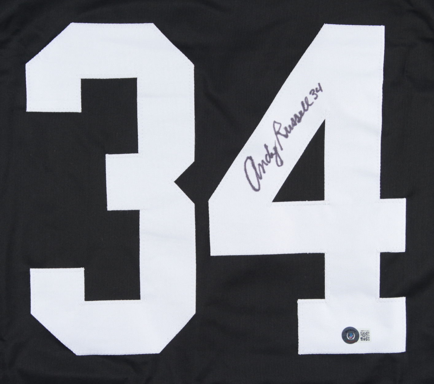 Andy Russell Signed Career Highlight Stat Jersey (Beckett) | Pristine ...