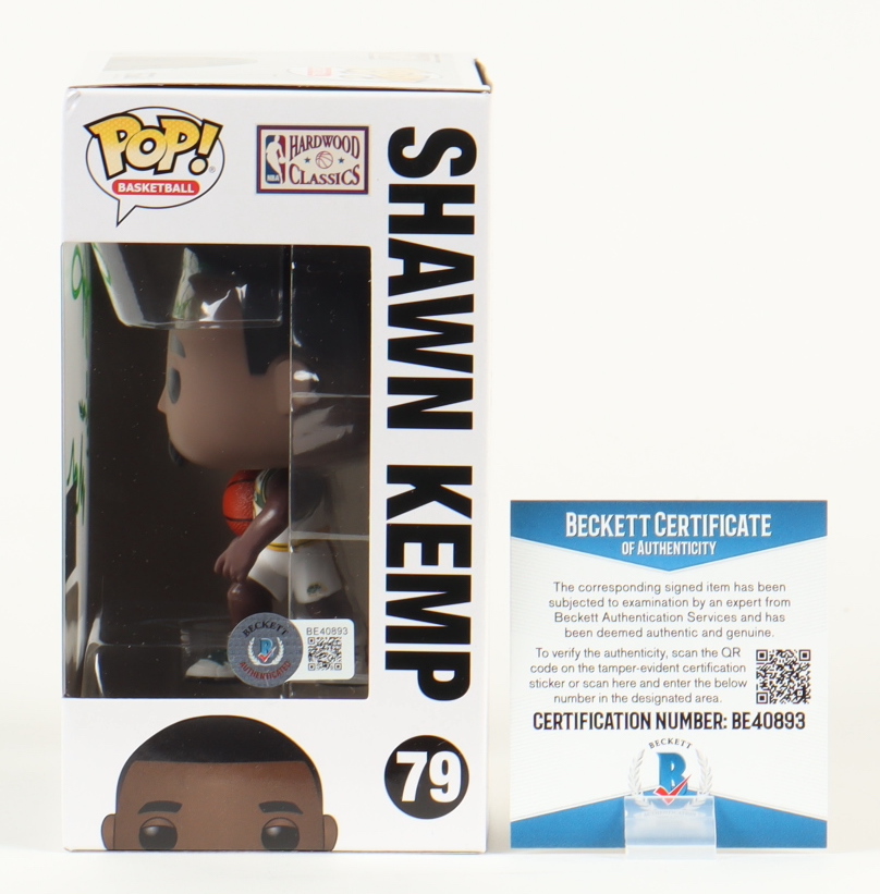 Shawn Kemp Signed SuperSonics #79 Funko Pop! Vinyl Figure Inscribed "Reign Man" (Beckett) at PristineAuction.com Shawn Kemp Signed SuperSonics #79 Funko Pop! Vinyl Figure Inscribed "Reign Man" (Beckett) at PristineAuction.com