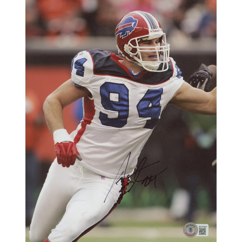Aaron Schobel Signed Bills 8x10 Photo (Beckett) | Pristine Auction