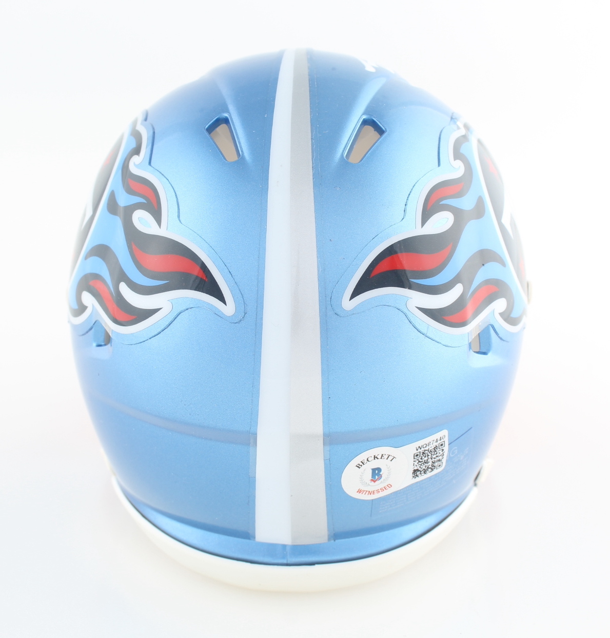 A.J. Brown Signed Titans Flash Alternate Speed Mini Helmet (Beckett) at PristineAuction.com A.J. Brown Signed Titans Flash Alternate Speed Mini Helmet (Beckett) at PristineAuction.com