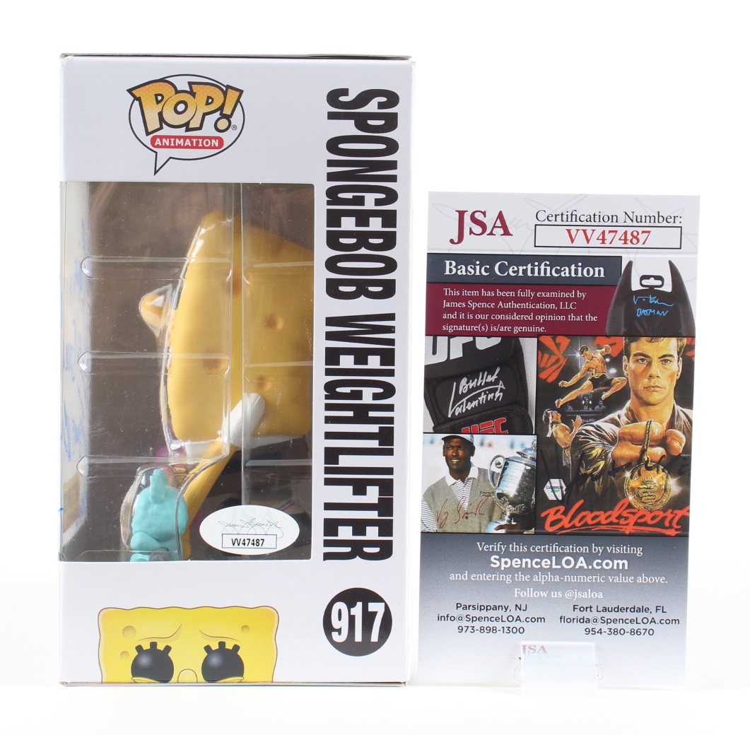 Tom Kenny Signed "Spongebob Squarepants" #917 Funko Pop! Vinyl Figure Inscribed "Spongebob" & "No Pain, No Gain" (JSA) at PristineAuction.com Tom Kenny Signed "Spongebob Squarepants" #917 Funko Pop! Vinyl Figure Inscribed "Spongebob" & "No Pain, No Gain" (JSA) at PristineAuction.com
