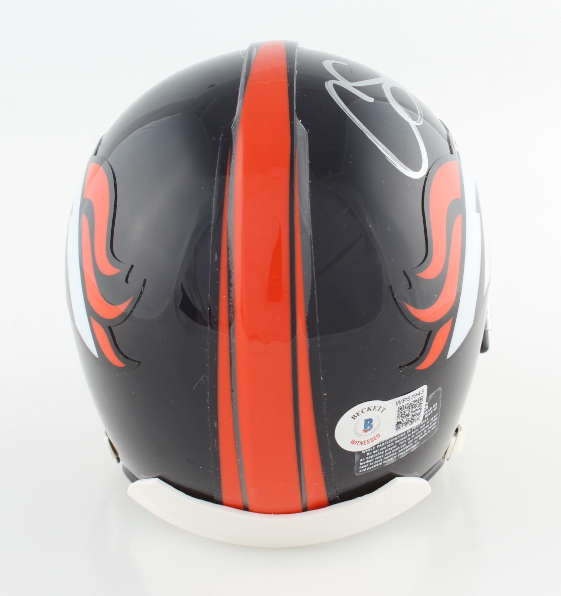 Courtland Sutton Signed Broncos Mini Helmet (Beckett) at PristineAuction.com Courtland Sutton Signed Broncos Mini Helmet (Beckett) at PristineAuction.com