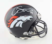 Courtland Sutton Signed Broncos Mini Helmet (Beckett) at PristineAuction.com