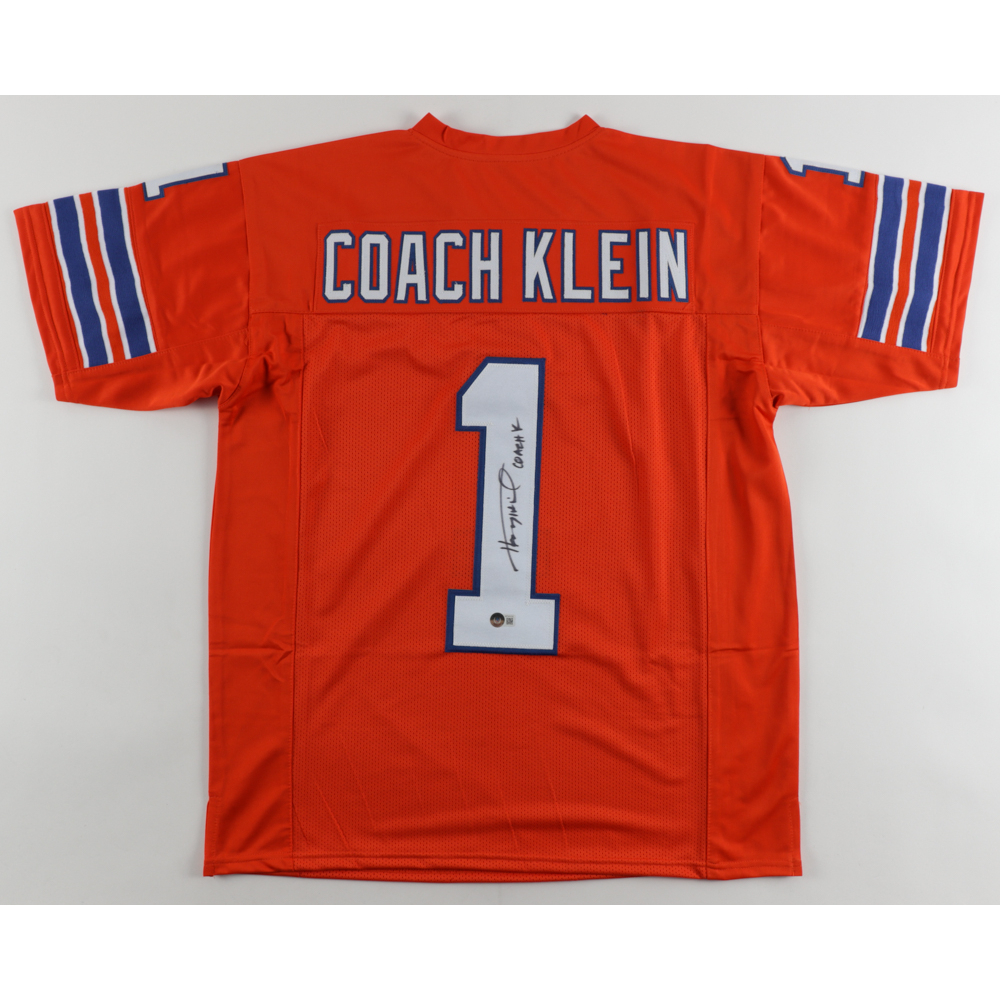 Henry Winkler Signed Jersey Inscribed "Coach K" (Beckett) Pristine