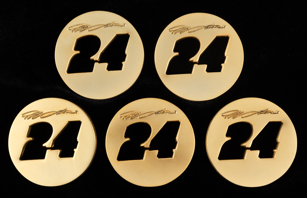 Jeff Gordon Commemorative Coin Set with Case at PristineAuction.com Jeff Gordon Commemorative Coin Set with Case at PristineAuction.com