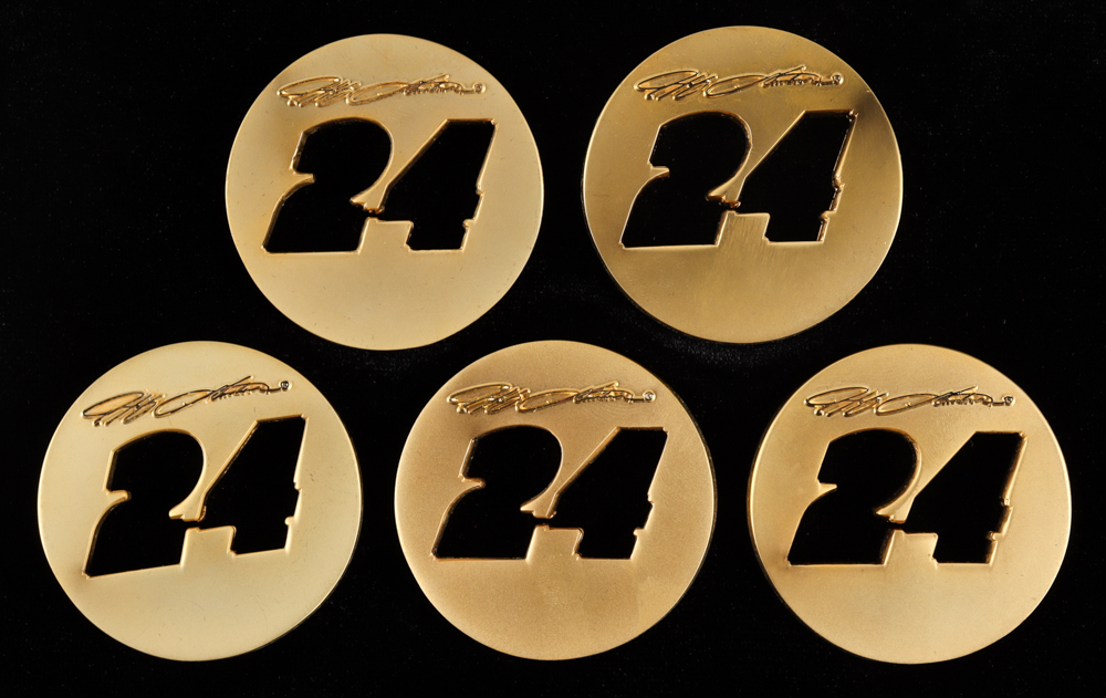 Jeff Gordon Commemorative Coin Set with Case at PristineAuction.com Jeff Gordon Commemorative Coin Set with Case at PristineAuction.com