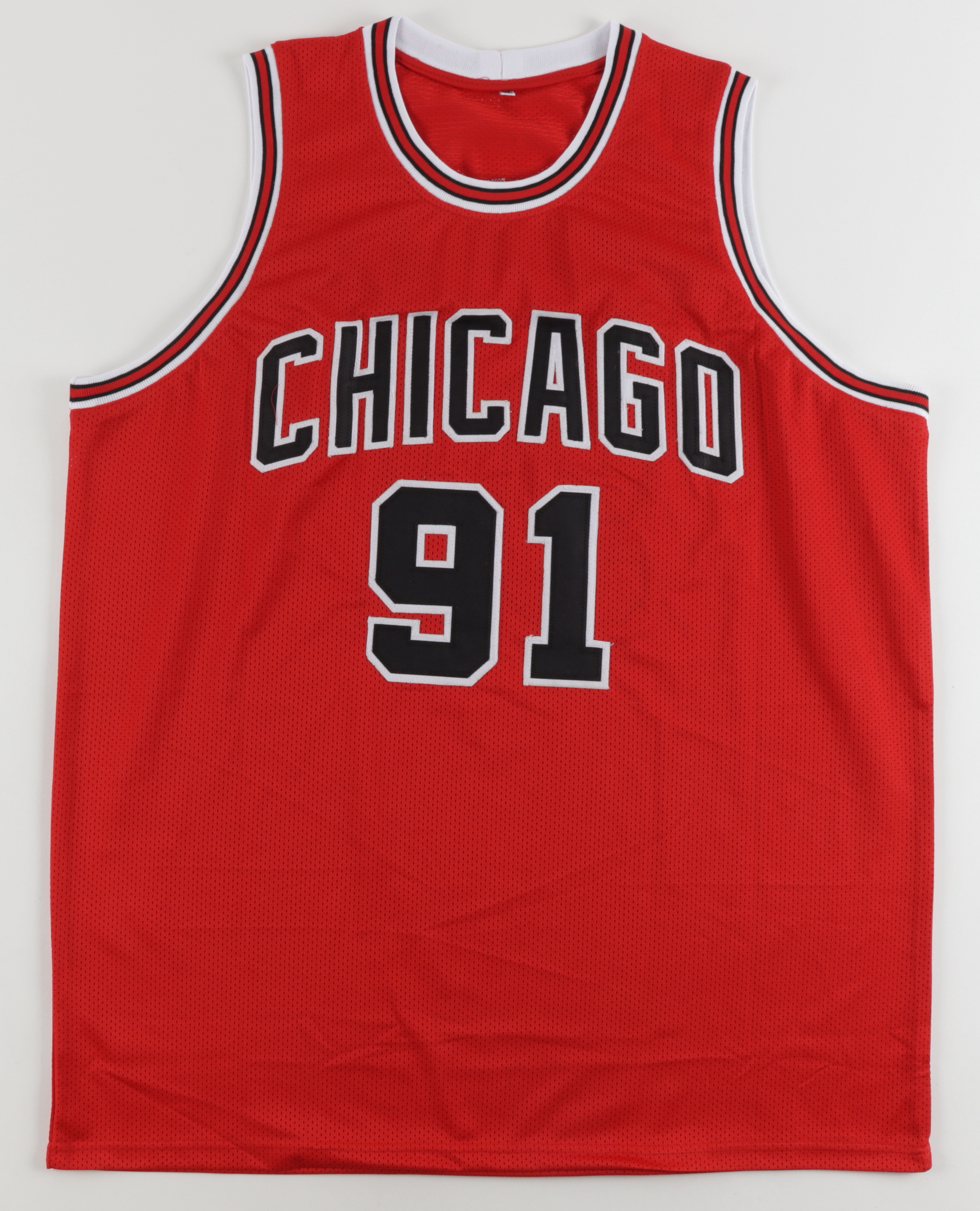 Dennis Rodman Signed Jersey (Beckett) at PristineAuction.com Dennis Rodman Signed Jersey (Beckett) at PristineAuction.com