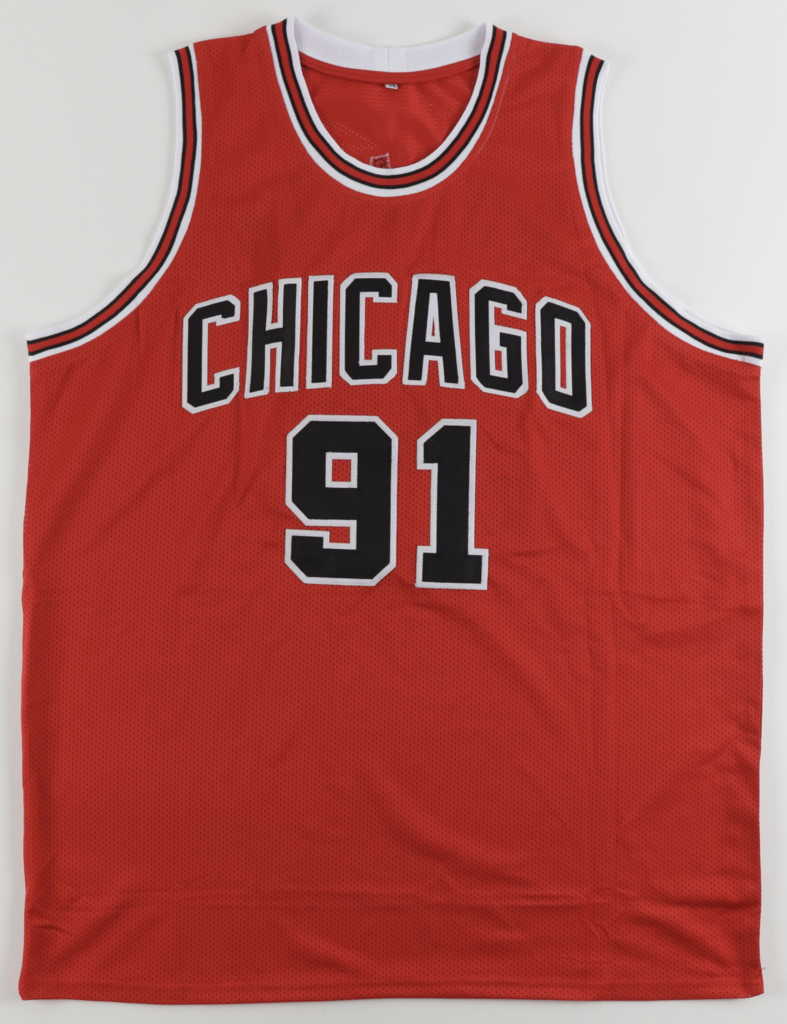 Dennis Rodman Signed Jersey (Beckett) at PristineAuction.com Dennis Rodman Signed Jersey (Beckett) at PristineAuction.com