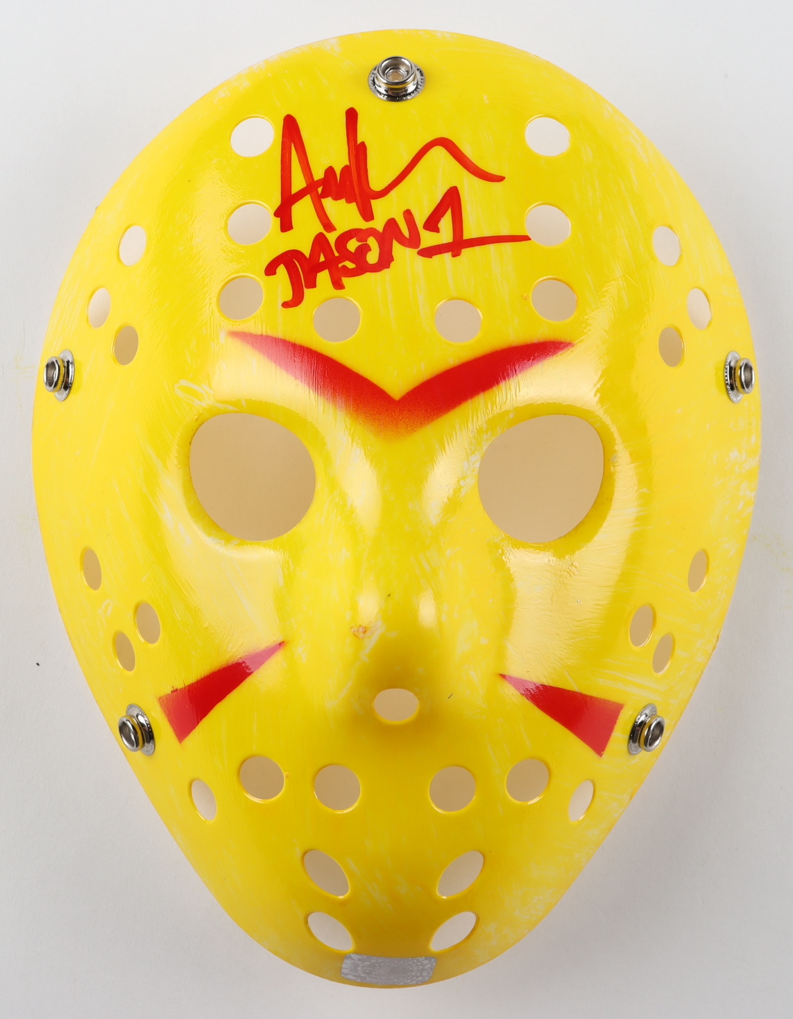 Ari Lehman Signed "Friday the 13th" Jason Voorhees Mask Inscribed "Jason 1" (Lehman) at PristineAuction.com Ari Lehman Signed "Friday the 13th" Jason Voorhees Mask Inscribed "Jason 1" (Lehman) at PristineAuction.com