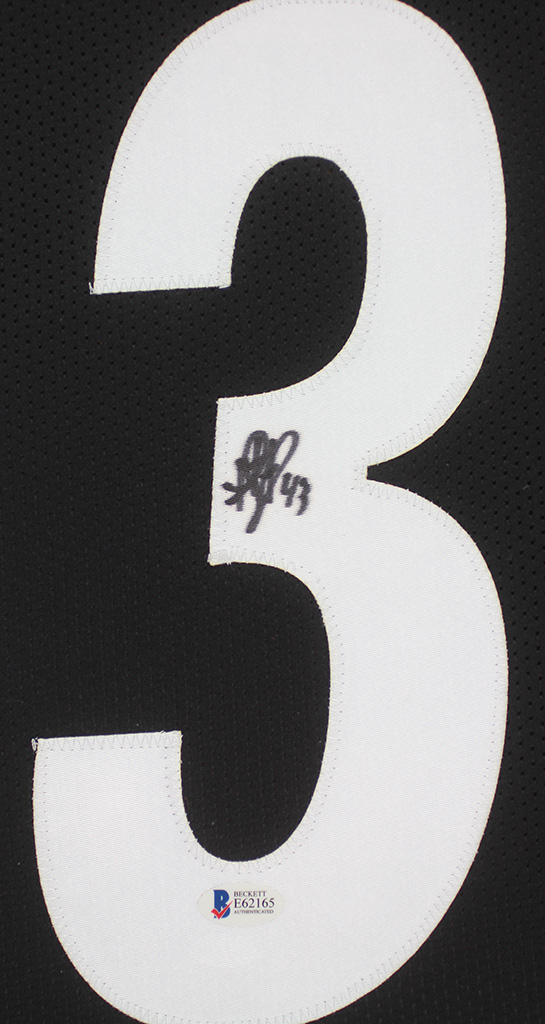 Troy Polamalu Signed Steelers Custom Framed Jersey Display (Beckett) at PristineAuction.com Troy Polamalu Signed Steelers Custom Framed Jersey Display (Beckett) at PristineAuction.com