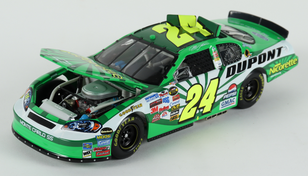 Jeff Gordon LE NASCAR #24 Dupont Nicorette 2006 Monte Carlo 1:24 Scale Diecast Car at PristineAuction.com Jeff Gordon LE NASCAR #24 Dupont Nicorette 2006 Monte Carlo 1:24 Scale Diecast Car at PristineAuction.com