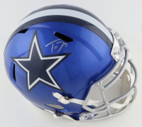 Trevon Diggs Signed Cowboys Full-Size Flash Alternate Speed Helmet (JSA) at PristineAuction.com