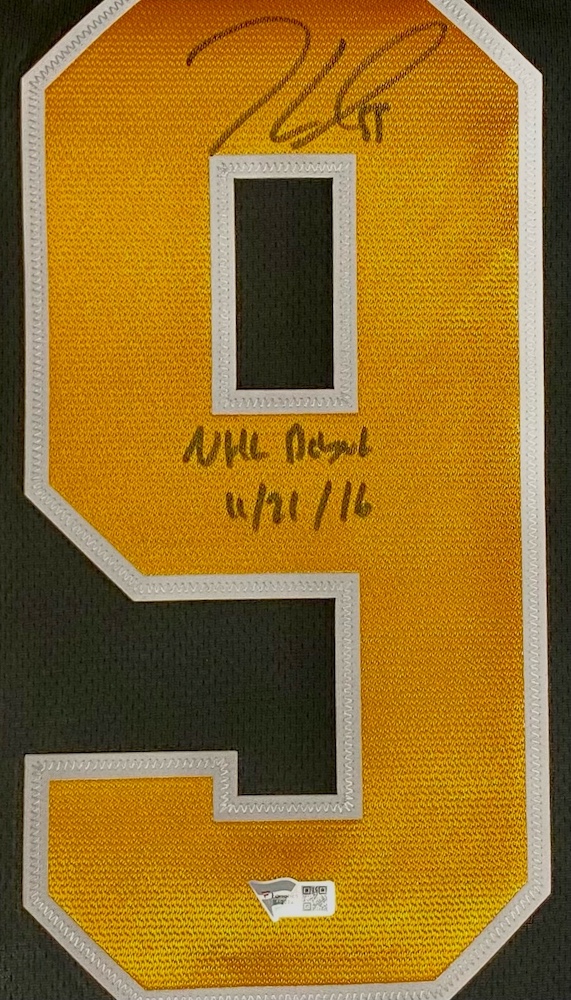 Jake Guentzel Signed Penguins Jersey Inscribed "NHL Debut 11/21/16" (Fanatics) at PristineAuction.com Jake Guentzel Signed Penguins Jersey Inscribed "NHL Debut 11/21/16" (Fanatics) at PristineAuction.com