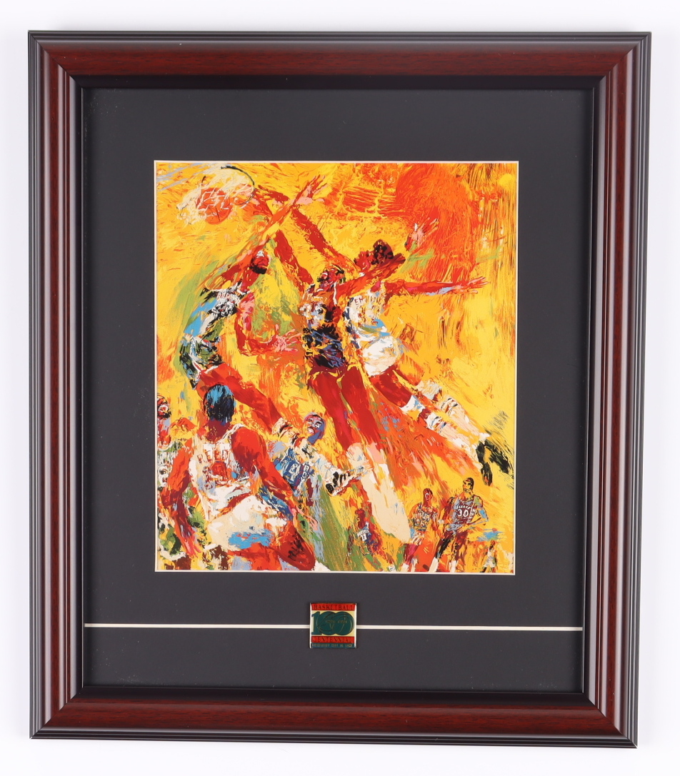 LeRoy Neiman "NBA All-Star Game" 13x15 Custom Framed Lithograph Display with Kareem Abdul-Jabbar, Julius Erving & Wilt Chamberlain with Pin at PristineAuction.com LeRoy Neiman "NBA All-Star Game" 13x15 Custom Framed Lithograph Display with Kareem Abdul-Jabbar, Julius Erving & Wilt Chamberlain with Pin at PristineAuction.com
