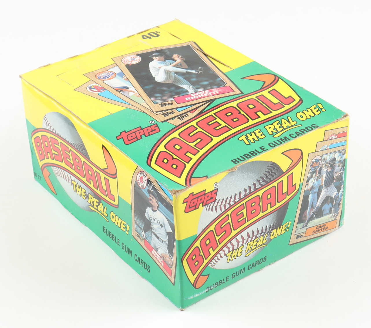 1987 Topps "The Real One" Bubble Gum Baseball Cards Box with (36) Packs at PristineAuction.com 1987 Topps "The Real One" Bubble Gum Baseball Cards Box with (36) Packs at PristineAuction.com