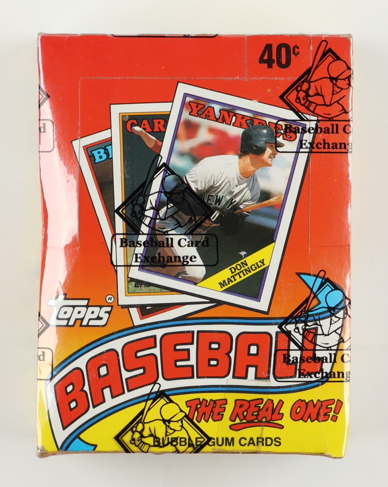 1988 Topps "The Real One" Bubble Gum Baseball Cards Box with (36) Packs (BBCE) at PristineAuction.com 1988 Topps "The Real One" Bubble Gum Baseball Cards Box with (36) Packs (BBCE) at PristineAuction.com