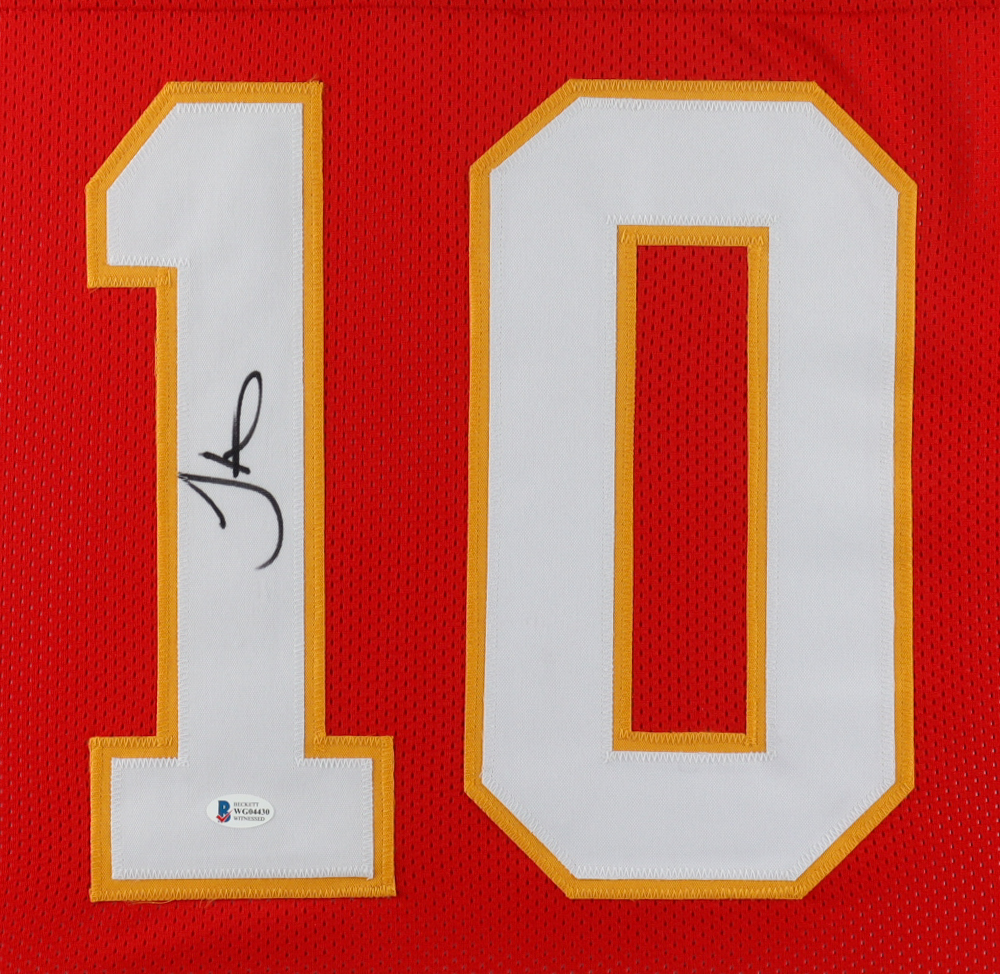 Tyreek Hill Signed 35x43 Custom Framed Jersey Display (Beckett) at PristineAuction.com Tyreek Hill Signed 35x43 Custom Framed Jersey Display (Beckett) at PristineAuction.com
