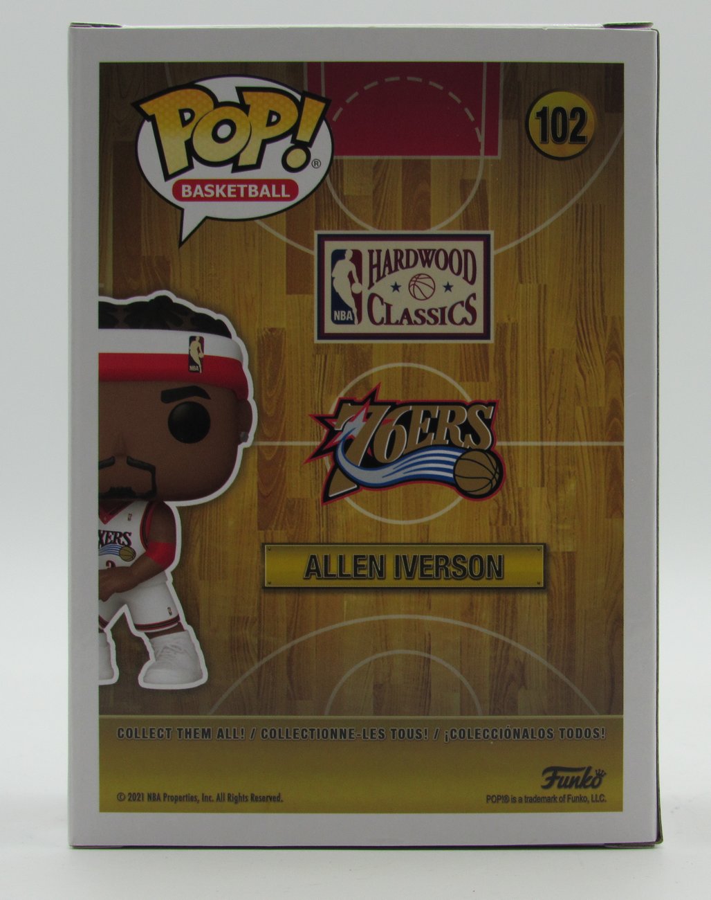 Allen Iverson Signed 76ers #102 Funko Pop! Basketball Vinyl Figure (PSA) at PristineAuction.com Allen Iverson Signed 76ers #102 Funko Pop! Basketball Vinyl Figure (PSA) at PristineAuction.com