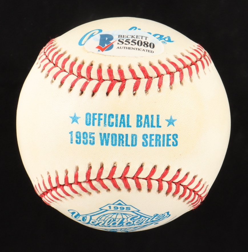 Marquis Grissom Signed 1995 World Series Logo Baseball (Beckett) at PristineAuction.com Marquis Grissom Signed 1995 World Series Logo Baseball (Beckett) at PristineAuction.com