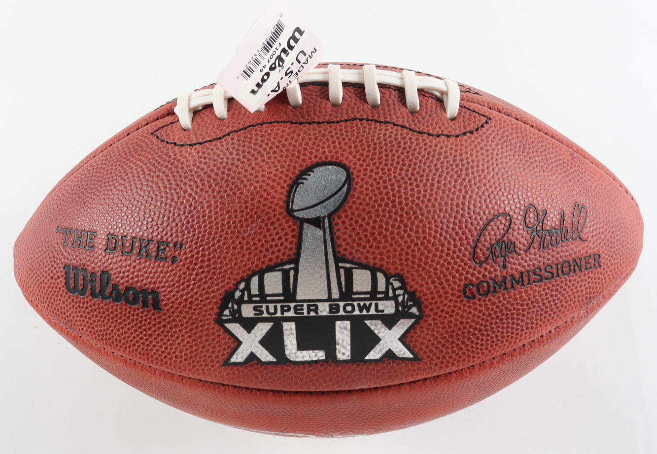 Tom Brady Signed "The Duke" Super Bowl XLIX Logo NFL Official Game Ball (Fanatics) at PristineAuction.com Tom Brady Signed "The Duke" Super Bowl XLIX Logo NFL Official Game Ball (Fanatics) at PristineAuction.com