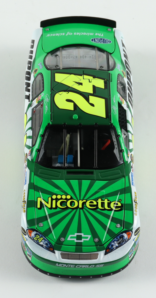 Jeff Gordon LE NASCAR #24 Dupont Nicorette 2006 Monte Carlo Elite 1:24 Scale Diecast Car at PristineAuction.com Jeff Gordon LE NASCAR #24 Dupont Nicorette 2006 Monte Carlo Elite 1:24 Scale Diecast Car at PristineAuction.com