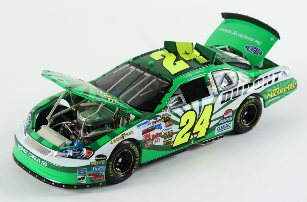 Jeff Gordon LE NASCAR #24 Dupont Nicorette 2006 Monte Carlo Elite 1:24 Scale Diecast Car at PristineAuction.com Jeff Gordon LE NASCAR #24 Dupont Nicorette 2006 Monte Carlo Elite 1:24 Scale Diecast Car at PristineAuction.com