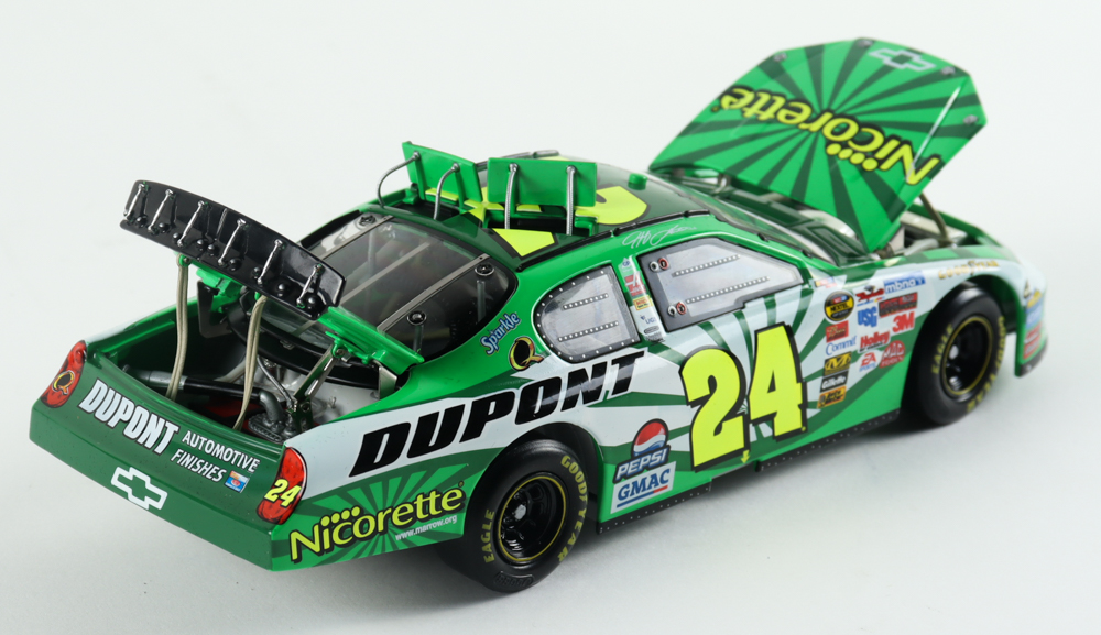 Jeff Gordon LE NASCAR #24 Dupont Nicorette 2006 Monte Carlo Elite 1:24 Scale Diecast Car at PristineAuction.com Jeff Gordon LE NASCAR #24 Dupont Nicorette 2006 Monte Carlo Elite 1:24 Scale Diecast Car at PristineAuction.com